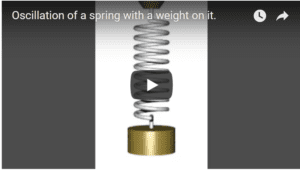 oscillation of a weighted spring
